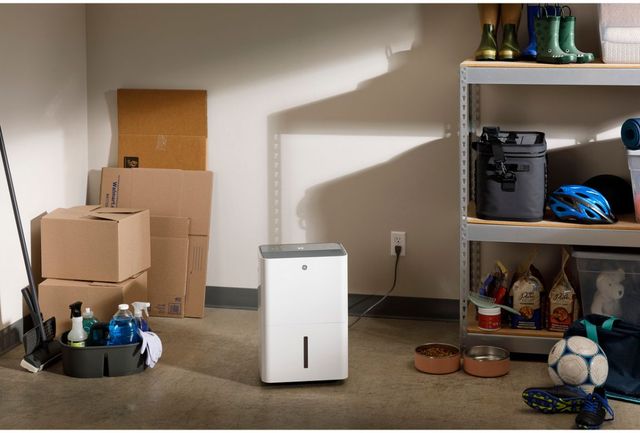 GE® 22 Pint White Portable Dehumidifier-2