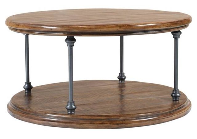 Jofran Inc. Larson Brown Round Cocktail Table-0