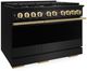 ZLINE Marino 48" Black Stainless Steel Pro Style Dual Fuel Range with Polished Gold Accents-3