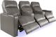 RowOne Prestige Home Entertainment Seating Gray 3-Chair Straight Row-1