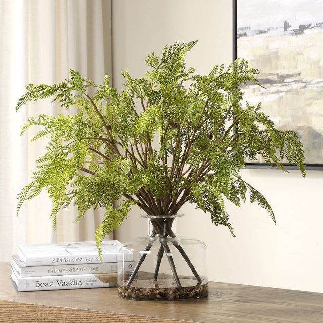 Uttermost® Woodland Fern Clear/Green Centerpiece-1