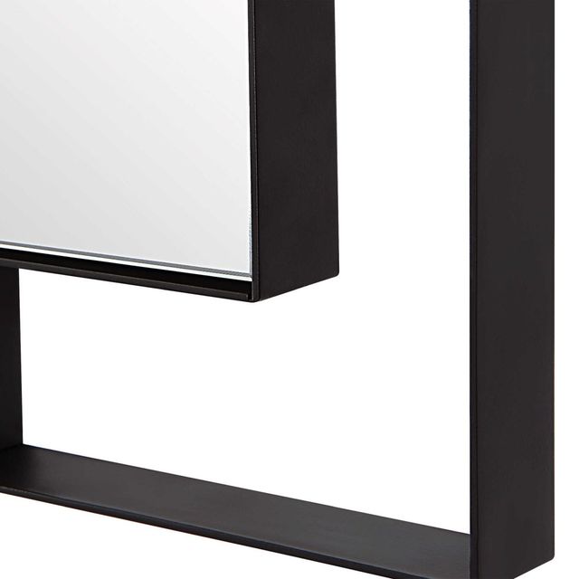 Uttermost® Stellan Matte Black Accent Mirror-4