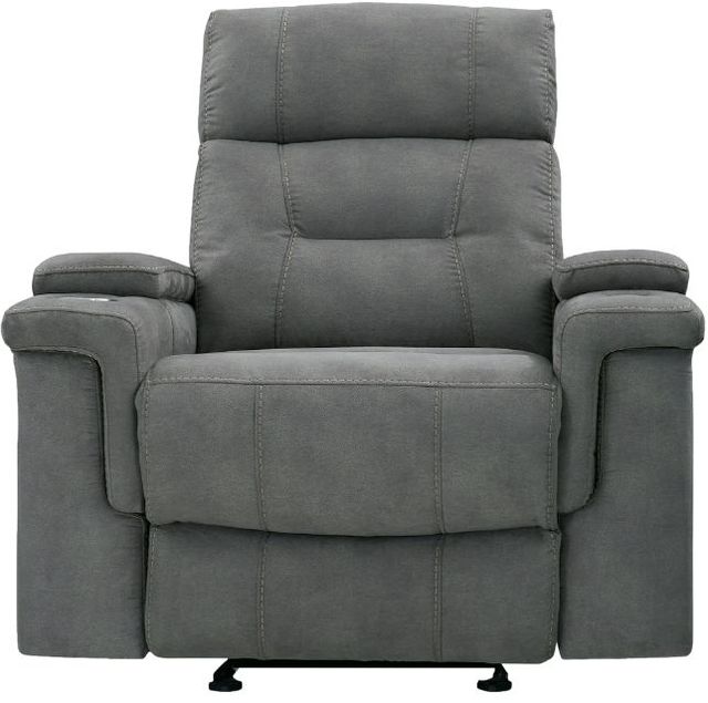 Parker House® Diesel Cobra Grey Manual Glider Recliner-1