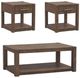 Liberty Furniture Broadmore 3-Piece Cobblestone Brown Occasional Table Set-0