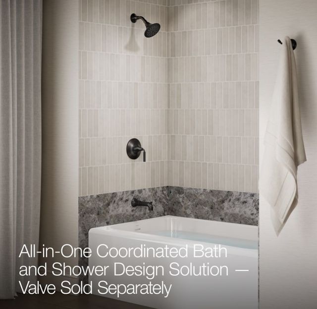 KOHLER® Tone™ Rite-Temp® Matte Black 2.5 GPM Bath and Shower Trim Kit-4