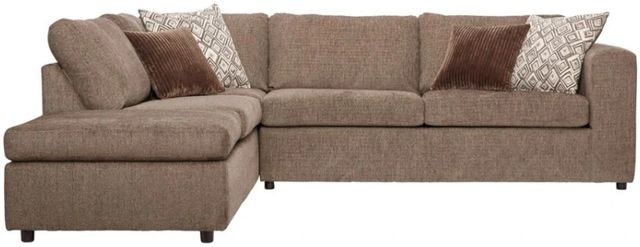 Hughes Furniture® 1100 2-Piece Angora Tabby Left-Arm Facing Sectional and Chaise-0