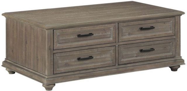 Mazin Furniture Cardano Driftwood Light Brown Cocktail Table-0