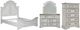 Liberty Furniture Magnolia Manor 4-Piece Antique White California King Panel Bedroom Set-0
