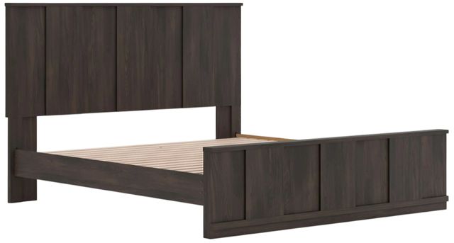 Signature Design by Ashley® Shaehartin Dark Brown King Panel Platform Bed-2