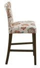 Olliix by Madison Park Avila Orange Multi Tufted Back Counter Stool-2