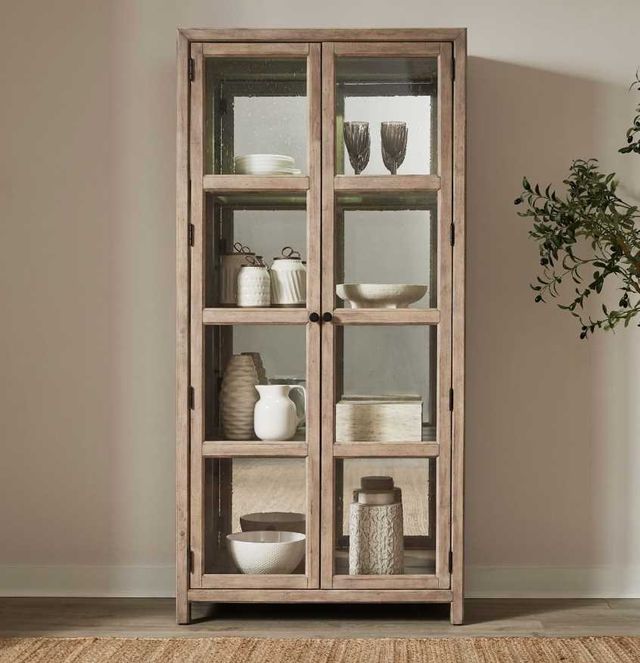 Liberty Furniture Proximity Place Barley Buff Bunching Display Cabinet-1