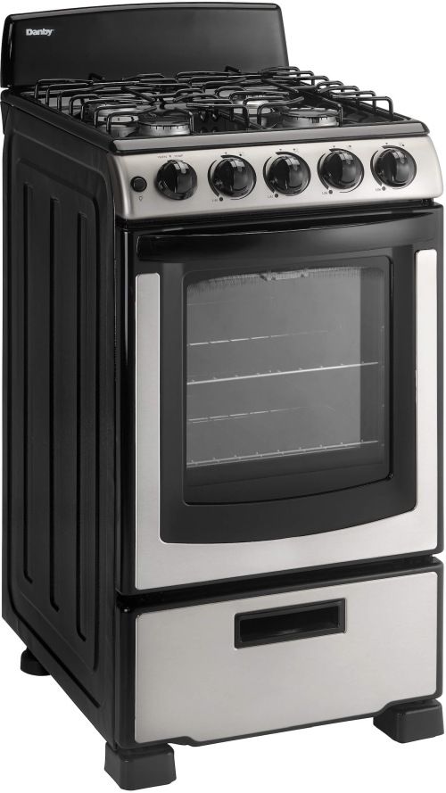 Danby® 20" Stainless Steel Freestanding Gas Range-1