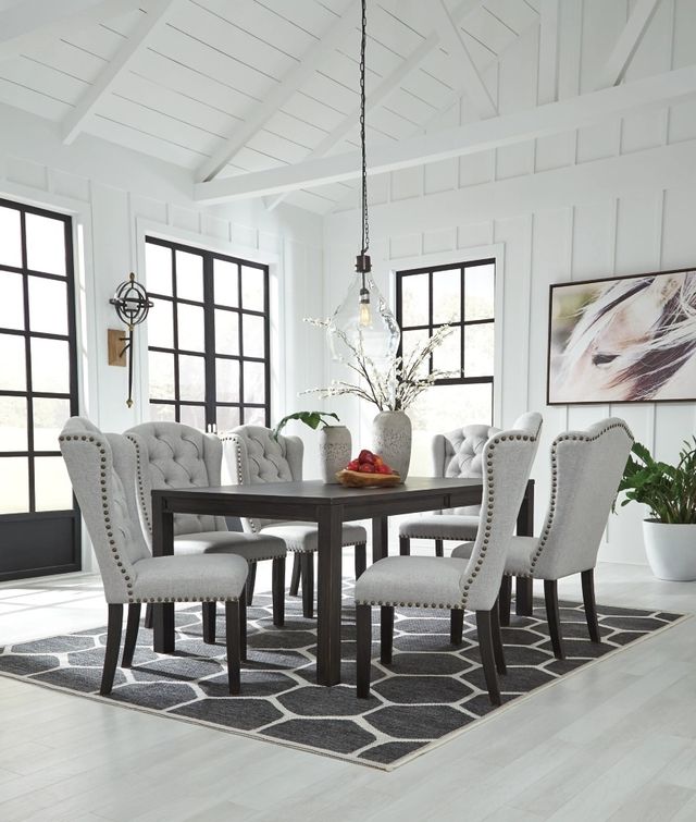Signature Design by Ashley® Jeanette 7-Piece Black Dining Set-3