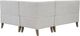Powell® Auden 3-Piece Light Gray Nook Corner Bench Set-5