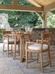 Century® West Bay Natural Wooden Outdoor Bar Stool-2