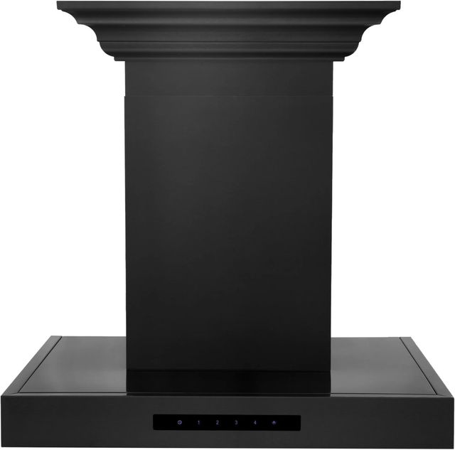 ZLINE 30" Black Stainless Steel Wall Mounted Range Hood-0