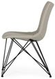 VIG Furniture Modrest Naomi 2-Piece Gray Leatherette Dining Chair Set-2