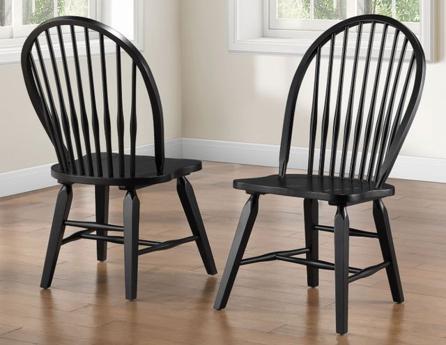 Steve Silver Co. Sommerset Black Windsor Chair-1