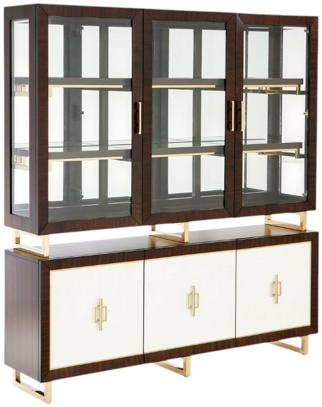 Michael Amini® Belmont Place Espresso China Cabinet-0