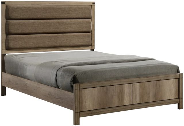 Crown Mark Matteo Weathered Gray Queen Panel Bed-0