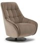 Natuzzi Editions Customizable Levante Reclining Swivel Chair-0
