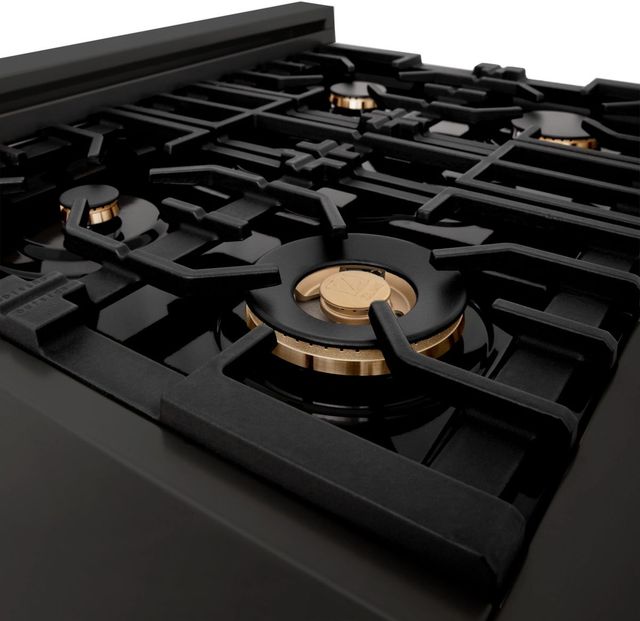 ZLINE Autograph Edition 30" Black Stainless Steel Gas Rangetop-3