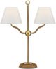 Currey & Company Sirocco Natural/Antique Brass Desk Lamp-0