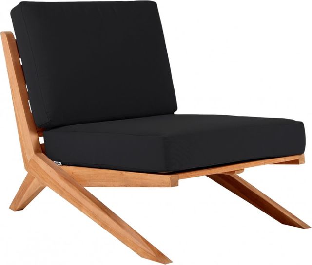 Meridian Furniture Tahiti Black Fabric Outdoor Accent Chair-0