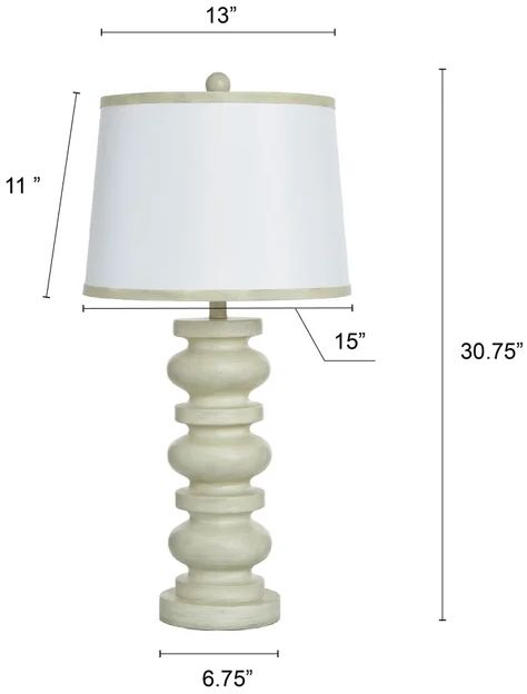 Stylecraft Pettye Ivory Table Lamp-2