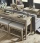 Liberty Furniture Devonshire 3-Piece Weathered Sandstone Console Table and Stool Set-3