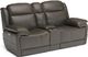 Flexsteel® Elijah Black Power Reclining Loveseat with Console and Power Headrests-0