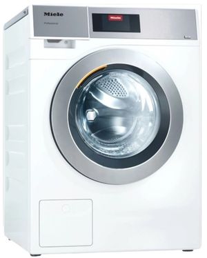 Miele 24" Lotus White Front Load Compact Washer Front view of the Miele 24" Lotus White Front Load Compact Washer