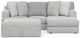 Jackson Furniture Logan 3-Piece Gray Right Side Facing Chaise Sectional-1