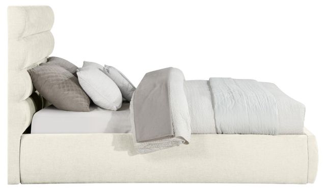 Meridian Furniture Adam Cream 52" Queen Upholstered Panel Bed-2
