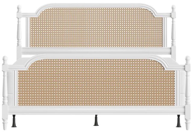 HH2 Home Melanie Classic White King Panel Bed without Frame-1