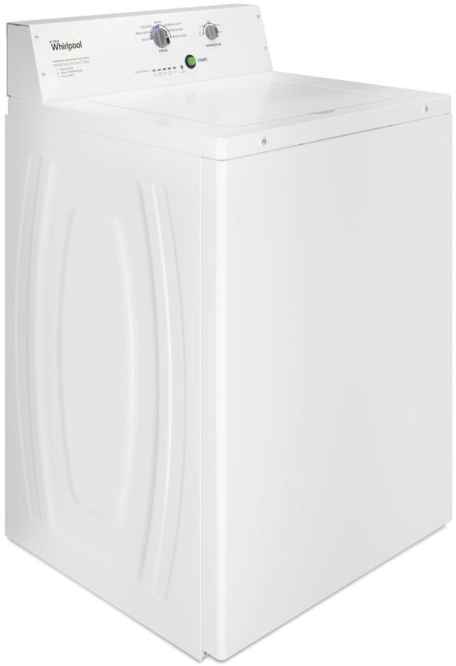 Whirlpool® Commercial 3.3 Cu. Ft. White Agitator Top Load Washer-1