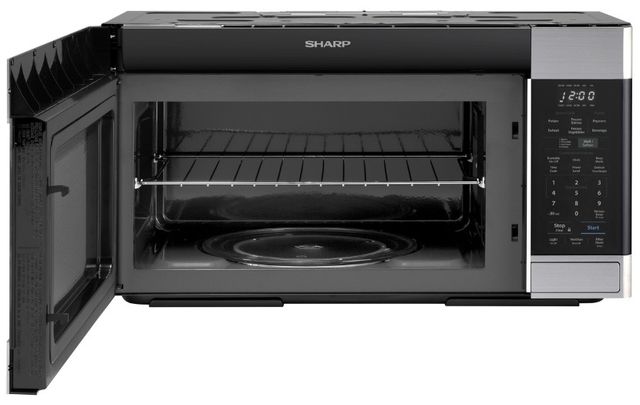 Sharp® 1.6 Cu. Ft. Stainless Steel Over The Range Microwave-1