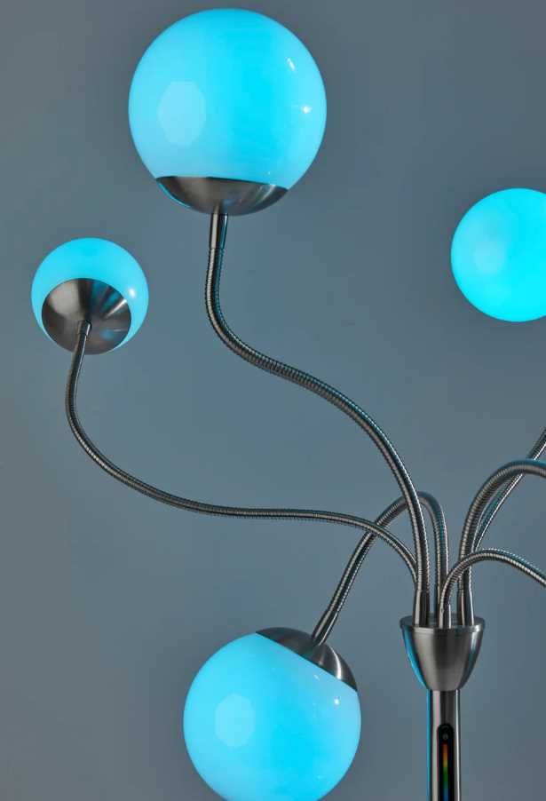 Adesso® Phoebe Brushed Steel LED Floor Lamp-3