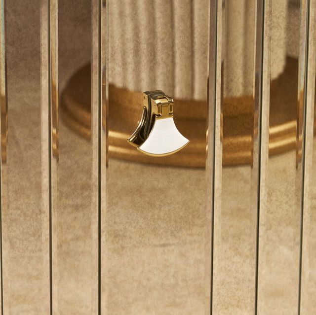 Michael Amini® Scotts Square Light Champagne Sideboard with Mirror-4