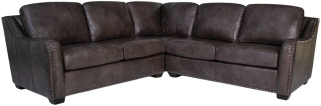 Smith Brothers Customizable 9000 2-Piece Leather Sectional-0
