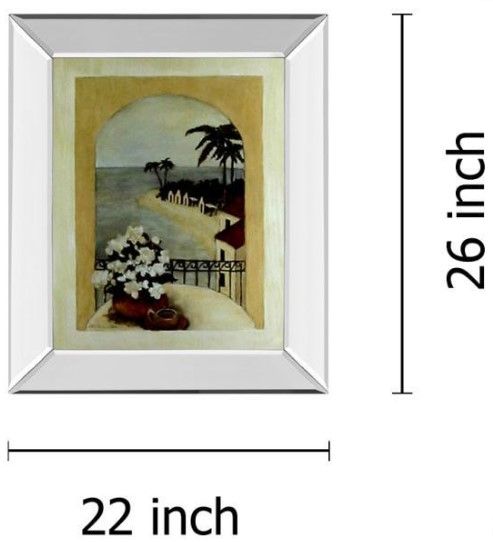 Classy Living Ruane Manning Tropical Moon 22" Wall Art-2
