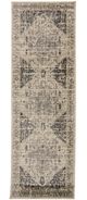 Feizy Grayson Charcoal/Beige 2'6" x 7'7" Runner Rug-0