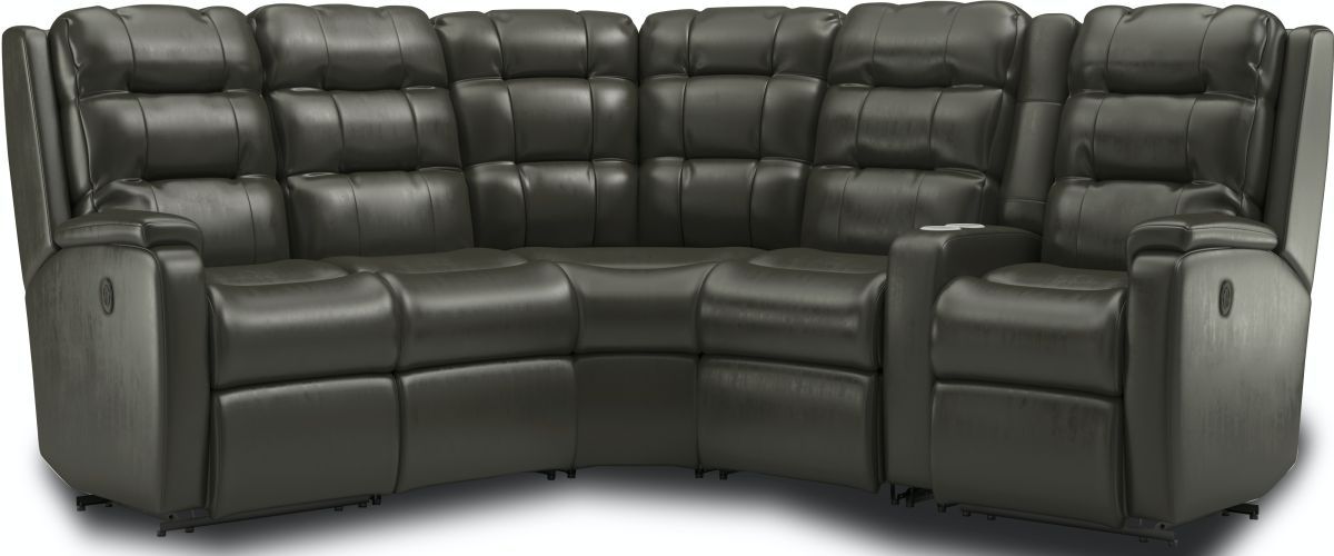 Flexsteel® Arlo Black Power Reclining Sectional