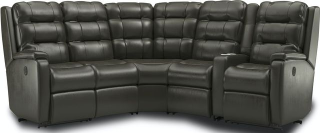 Flexsteel® Arlo Black Power Reclining Sectional-0