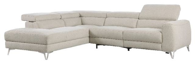 Homelegance® Bienvenue 2-Piece Beige Power Reclining Left-Arm Facing Sectional and Chaise-0