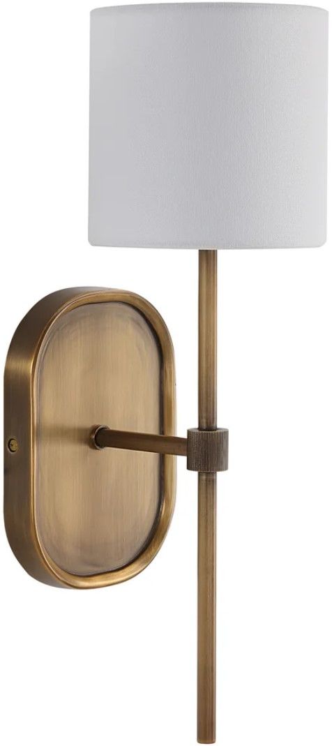 Renwil® Peonia Dark Antique Brushed Brass Wall Sconce-0