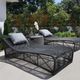 Sunset West Milano Slate Olefin Rope Outdoor Chaise-1