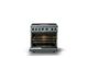 Viking® 7 Series 36" November Sky Pro Style Dual Fuel Range with Griddle-1