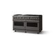 Viking® 5 Series 60" Damascus Gray Pro Style Gas (NG) Range with Polished Chrome Trim-2