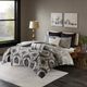 Olliix by INK+IVY Grey Chet Embroidered Cotton Oblong Pillow-1